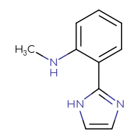 Chemical structure of 2-(1H-imidazol-2-yl)-N-methylaniline - CSSB04570555241