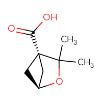 Chemical structure of (1r,4r)-3,3-dimethyl-2-oxabicyclo[2.1.1]hexane-4-carboxylic acid - CSSB14869105360