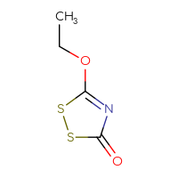 Chemical structure of 5-ethoxy-3H-1,2,4-dithiazol-3-one - CSSB00000033516