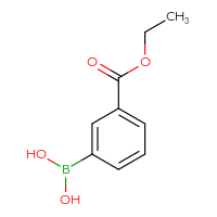 Chemical structure of [3-(ethoxycarbonyl)phenyl]boronic acid - CSSB00000040651