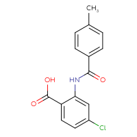 Chemical structure of 4-chloro-2-(4-methylbenzamido)benzoic acid - CSSB00108050326
