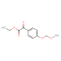Chemical structure of ethyl 2-[4-(methoxymethoxy)phenyl]-2-oxoacetate - CSSB21103684318