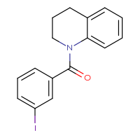 Chemical structure of 1-(3-iodobenzoyl)-1,2,3,4-tetrahydroquinoline - CSSB00000579738