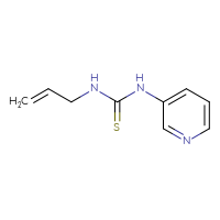 Chemical structure of 3-(prop-2-en-1-yl)-1-(pyridin-3-yl)thiourea - CSSB00000004966
