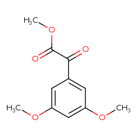 Chemical structure of methyl 2-(3,5-dimethoxyphenyl)-2-oxoacetate - CSSB00010732857