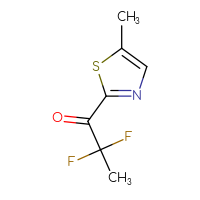 Chemical structure of 2,2-difluoro-1-(5-methyl-1,3-thiazol-2-yl)propan-1-one - CSSB00118812943