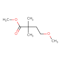 Chemical structure of methyl 4-methoxy-2,2-dimethylbutanoate - CSSB00018648066