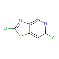 Chemical structure of 2,6-dichloro-[1,3]thiazolo[4,5-c]pyridine - CSSB00010713865