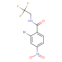 Chemical structure of 2-bromo-4-nitro-N-(2,2,2-trifluoroethyl)benzamide - CSSB02008044072