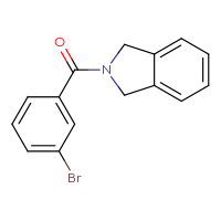 Chemical structure of 2-(3-bromobenzoyl)-2,3-dihydro-1H-isoindole - CSSB00003274461