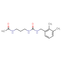 Chemical structure of N-[3-({[(2,3-dimethylphenyl)methyl]carbamoyl}amino)propyl]acetamide - CSSB00704455441