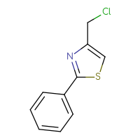 Chemical structure of 4-(chloromethyl)-2-phenyl-1,3-thiazole - CSSB00000182432