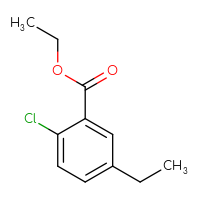 Chemical structure of ethyl 2-chloro-5-ethylbenzoate - CSSB00010751371