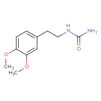 Chemical structure of [2-(3,4-dimethoxyphenyl)ethyl]urea - CSSB00000282906
