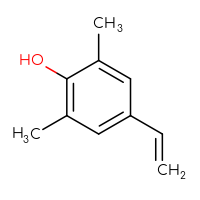 Chemical structure of 4-ethenyl-2,6-dimethylphenol - CSSB00020792627