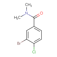 Chemical structure of 3-bromo-4-chloro-N,N-dimethylbenzamide - CSSB00012348332