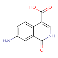 Chemical structure of 7-amino-1-oxo-1,2-dihydroisoquinoline-4-carboxylic acid - CSSB00000721468