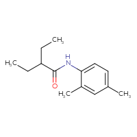 Chemical structure of N-(2,4-dimethylphenyl)-2-ethylbutanamide - CSSB00042177422