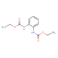 Chemical structure of ethyl N-{2-[(ethoxycarbonyl)amino]phenyl}carbamate - CSSB00102422134