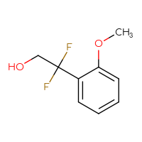 Chemical structure of 2,2-difluoro-2-(2-methoxyphenyl)ethan-1-ol - CSSB00011062895