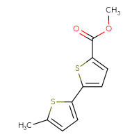 Chemical structure of methyl 5'-methyl-[2,2'-bithiophene]-5-carboxylate - CSSB00010238272