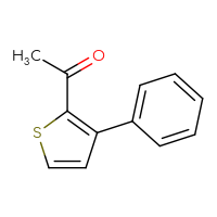 Chemical structure of 1-(3-phenylthiophen-2-yl)ethan-1-one - CSSB00010293555