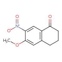 Chemical structure of 6-methoxy-7-nitro-1,2,3,4-tetrahydronaphthalen-1-one - CSSB00000071698