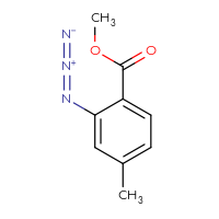 Chemical structure of methyl 2-azido-4-methylbenzoate - CSSB00010400964