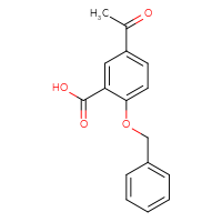 Chemical structure of 5-acetyl-2-(benzyloxy)benzoic acid - CSSB00010732435