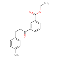Chemical structure of ethyl 3-[3-(4-methylphenyl)propanoyl]benzoate - CSSB00020570795