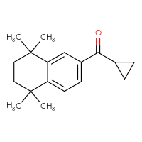 Chemical structure of cyclopropyl(5,5,8,8-tetramethyl-5,6,7,8-tetrahydronaphthalen-2-yl)methanone - CSSB00008863249