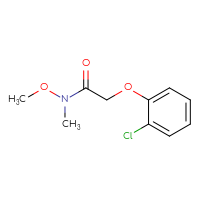 Chemical structure of 2-(2-chlorophenoxy)-N-methoxy-N-methylacetamide - CSSB00000174211