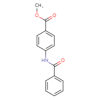 Chemical structure of methyl 4-benzamidobenzoate - CSSB00000482189