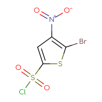 Chemical structure of 5-bromo-4-nitrothiophene-2-sulfonyl chloride - CSSB00000755076