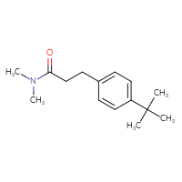 Chemical structure of 3-(4-tert-butylphenyl)-N,N-dimethylpropanamide - CSSB00046224794
