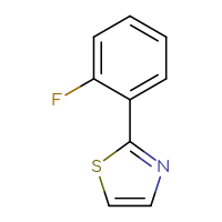 Chemical structure of 2-(2-fluorophenyl)-1,3-thiazole - CSSB00012186963