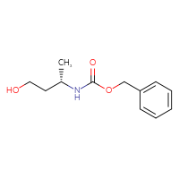 Chemical structure of benzyl N-[(2S)-4-hydroxybutan-2-yl]carbamate - CSSB00010686574