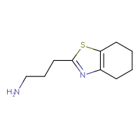 Chemical structure of 3-(4,5,6,7-tetrahydro-1,3-benzothiazol-2-yl)propan-1-amine - CSSB00011719745