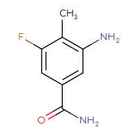 Chemical structure of 3-amino-5-fluoro-4-methylbenzamide - CSSB00000740503