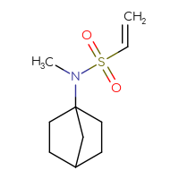 Chemical structure of N-{bicyclo[2.2.1]heptan-1-yl}-N-methylethene-1-sulfonamide - CSMB06428448411