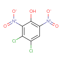 Chemical structure of 3,4-dichloro-2,6-dinitrophenol - CSSB00000724154