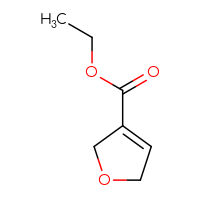 Chemical structure of ethyl 2,5-dihydrofuran-3-carboxylate - CSSB09889548856