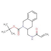Chemical structure of tert-butyl 3-[(prop-2-enamido)methyl]-1,2,3,4-tetrahydroisoquinoline-2-carboxylate - CSSB00160558096