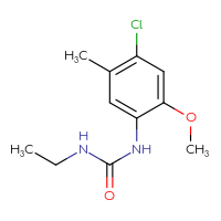 Chemical structure of 1-(4-chloro-2-methoxy-5-methylphenyl)-3-ethylurea - CSSB00000254159