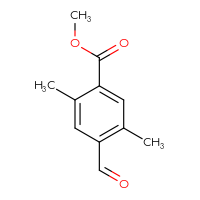 Chemical structure of methyl 4-formyl-2,5-dimethylbenzoate - CSSB00010625729