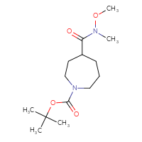 Chemical structure of tert-butyl 4-[methoxy(methyl)carbamoyl]azepane-1-carboxylate - CSSB00104122493
