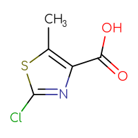 Chemical structure of 2-chloro-5-methyl-1,3-thiazole-4-carboxylic acid - CSSB00000719535