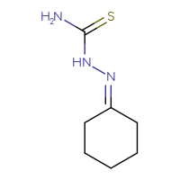 Chemical structure of (cyclohexylideneamino)thiourea - CSSB00000164001