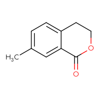Chemical structure of 7-methyl-3,4-dihydro-1H-2-benzopyran-1-one - CSSB00011010053