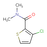 Chemical structure of 3-chloro-N,N-dimethylthiophene-2-carboxamide - CSSB00012799555